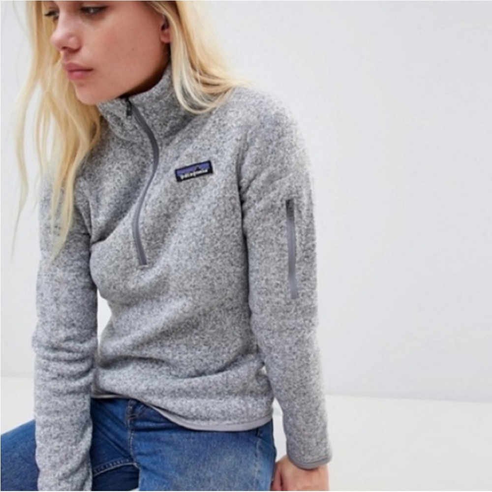 Women's Better Sweater® 1/4-Zip Fleece in grey